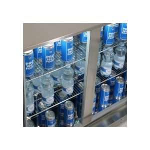 Frigorífico de sobremesa/de barra para bebidas inox con 3 puertas batientes, altura 84 cm - temp. de -2°C a +10°C - Imagen 11