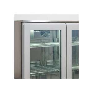 Frigorífico de sobremesa/de barra para bebidas inox con 2 puertas batientes, altura 84 cm - temp. de -2°C a +10°C - Imagen 11